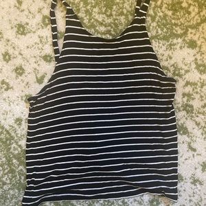 AEO striped cropped tank size xl